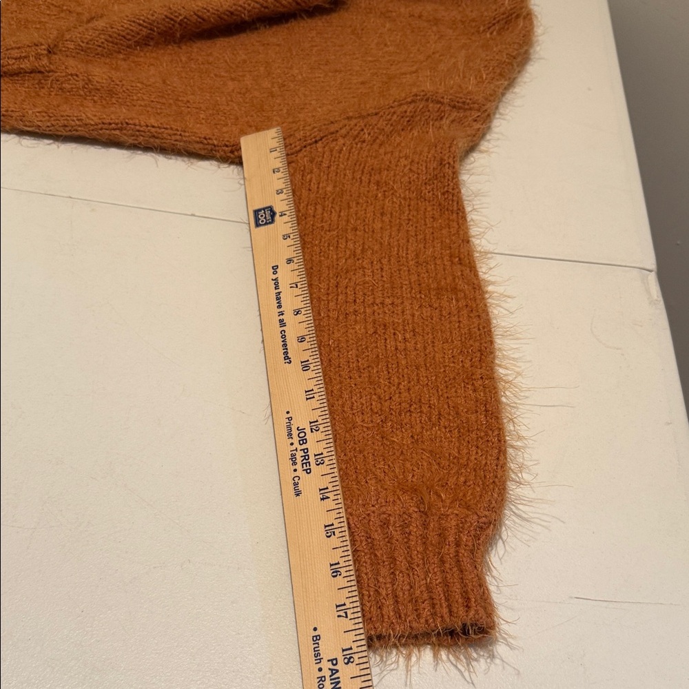 NWOT Free People Slouchy Oversized XS Button CiderBurntOrange Fuzzy Cardigan - Picture 10 of 11